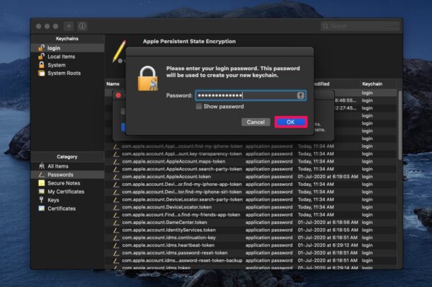How to Reset Default Keychain on Mac