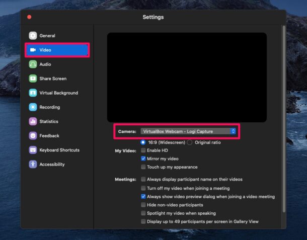 How to Switch Webcam on Mac
