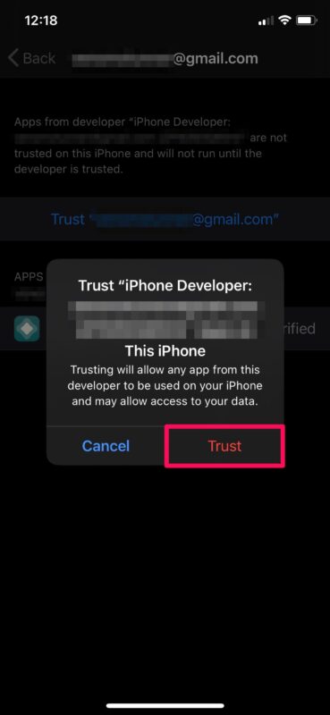 Как доверять приложению на iPhone и iPad