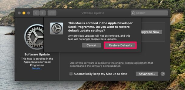 How to Unenroll Your Mac from Developer & Public Beta
