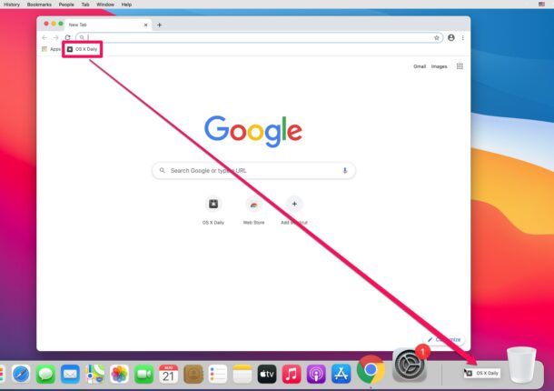 How to Add Chrome Bookmarks to Mac Dock