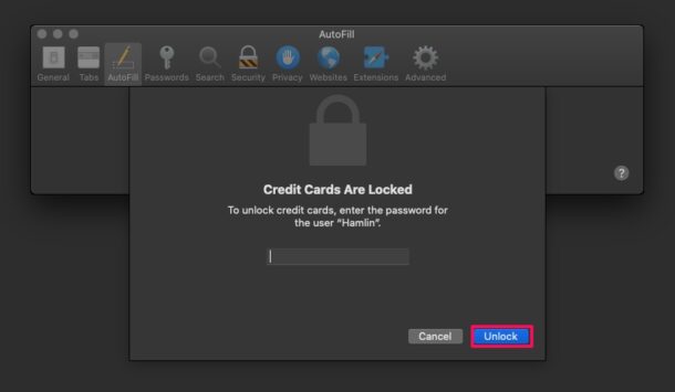 How to Add Credit Cards to Safari Autofill on Mac
