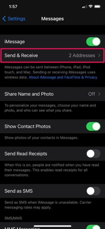 How to Add & Remove iMessage Email Addresses on iPhone & iPad