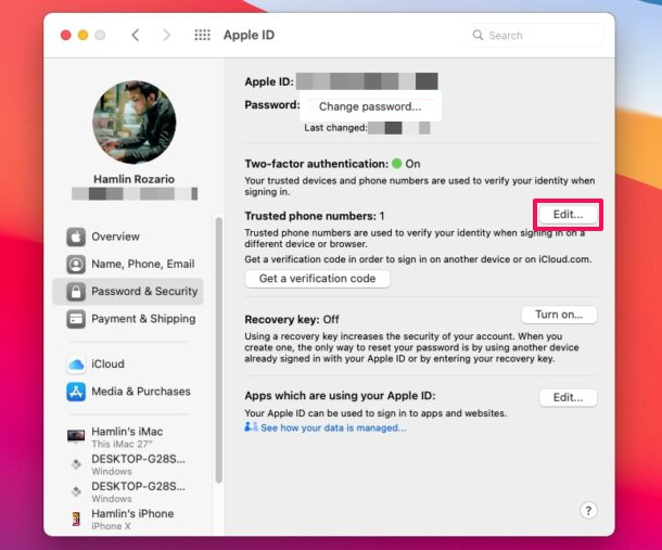 How to Add or Remove Trusted Phone Numbers on Mac