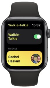 Toggle walkie-talkie on or off