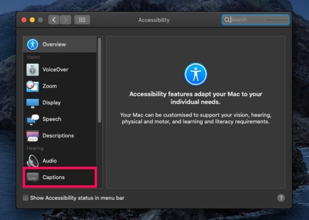 How to Enable & Use Subtitles & Closed Captions on Mac