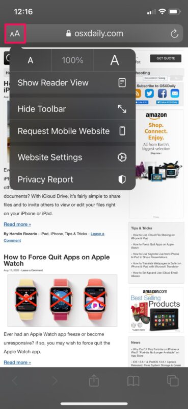 How to Force Safari to Load Desktop Sites on iPhone & iPad