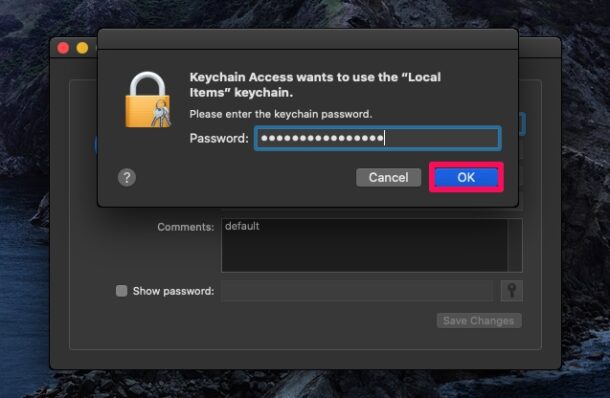Как редактировать сохраненные пароли на Mac с доступом к связке ключей