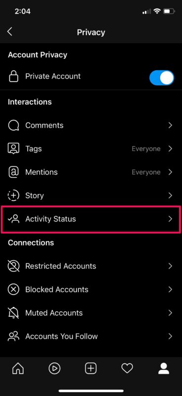 How to Hide Activity Status on Instagram