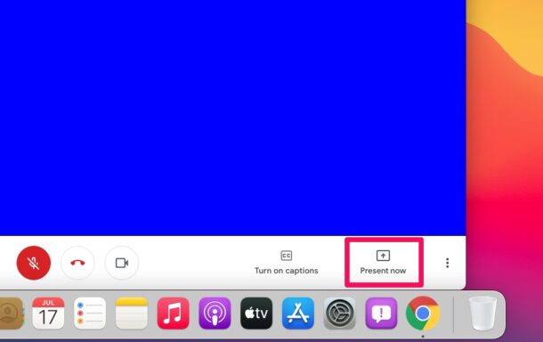 How to Screen Share with Google Meet on Mac
