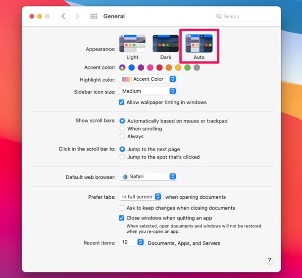 How to Use Automatic Dark Mode on Mac