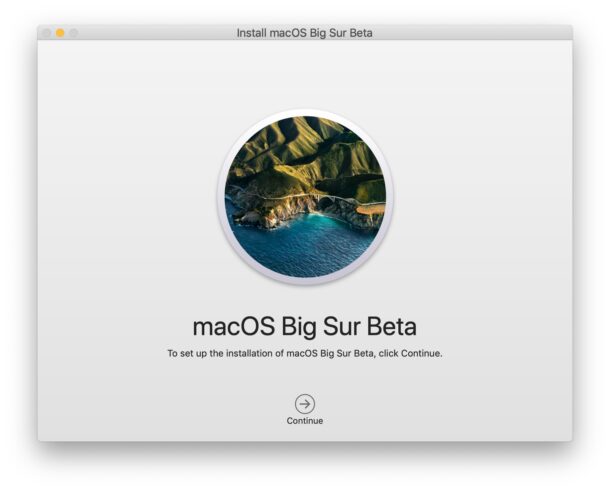 installing macOS Big Sur beta