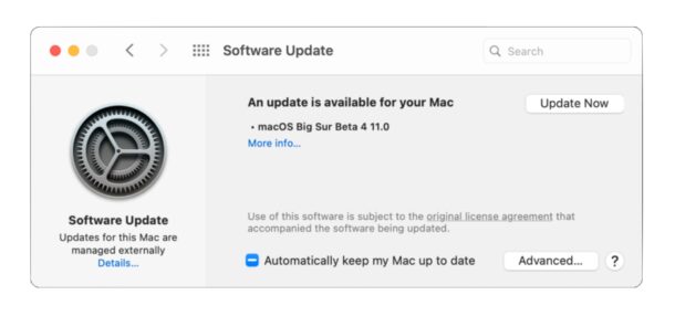 macOS Big Sur beta 4