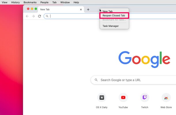 How to Reopen Closed Tabs in Chrome on iPhone, iPad, Mac
