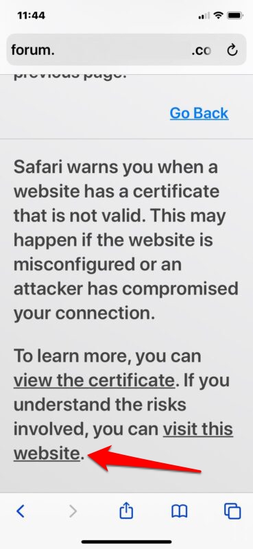 Cómo solucionar los avisos de Safari “Esta conexión no es privada”
