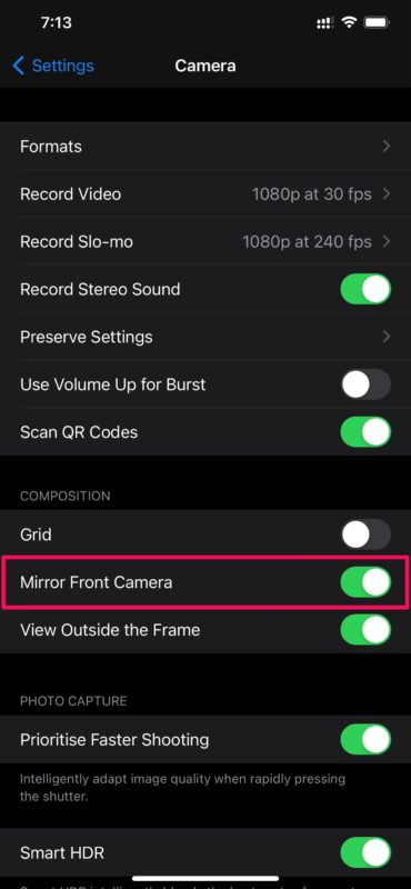 How to Mirror Front Camera on iPhone & iPad