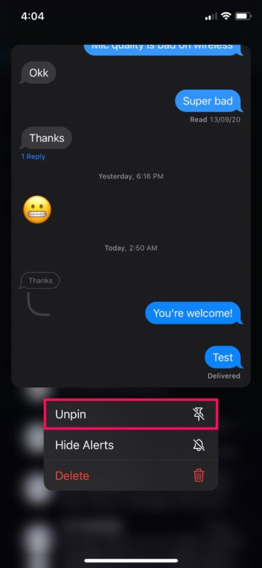 How to Pin & Unpin Conversations in Messages for iPhone & iPad