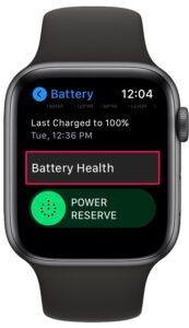 Как проверить состояние батареи Apple Watch