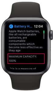 Как проверить состояние батареи Apple Watch