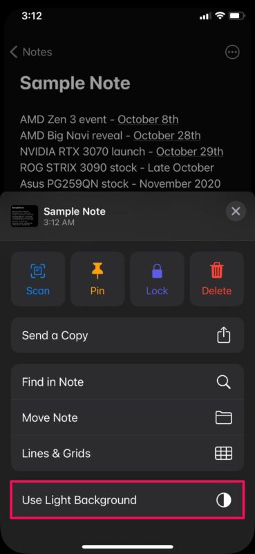 How to Change the Background of a Note on iPhone & iPad