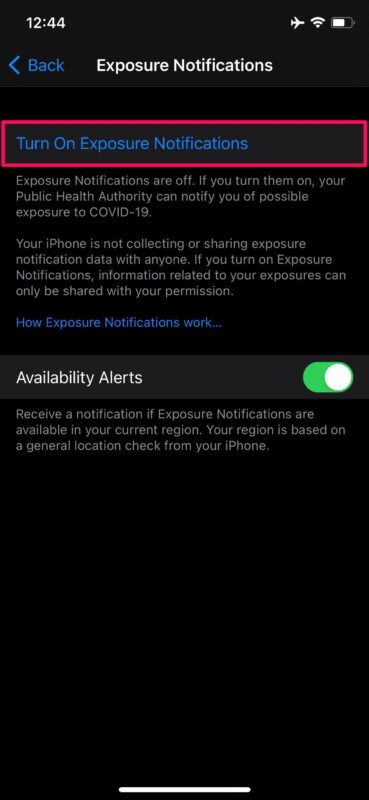How to Turn On Exposure Notifications in iOS 14