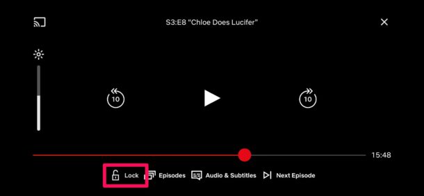 How to Lock & Unlock Screen in Netflix on iPhone & iPad