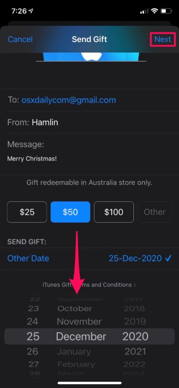 How to Send Apple Gift Cards from iPhone & iPad