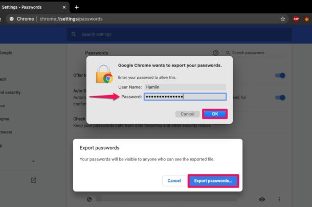 Как импортировать пароли и логины из Chrome в Safari на Mac