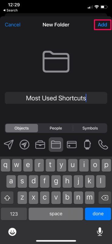 How to Organize Shortcuts in Folders on iPhone