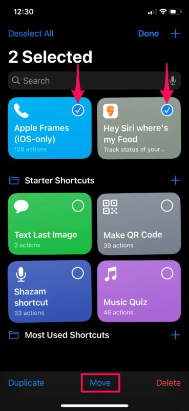 How to Organize Shortcuts in Folders on iPhone
