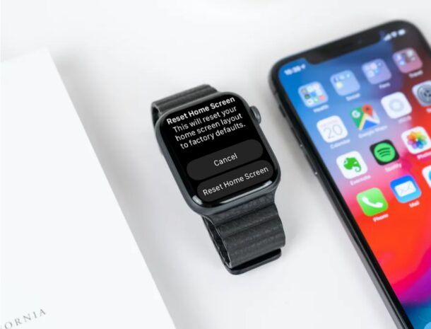 How to Reset Home Screen Layout on Apple Watch