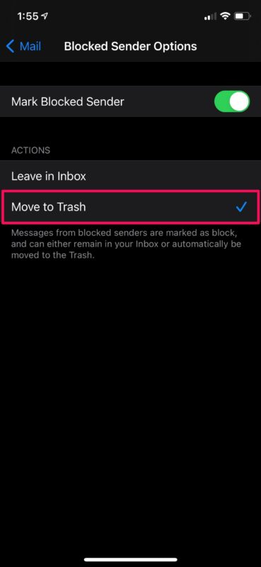 How to Automatically Trash Emails from Blocked Senders on iPhone & iPad