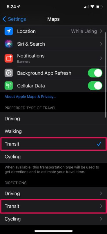 How to Change Default Navigation Method on iPhone