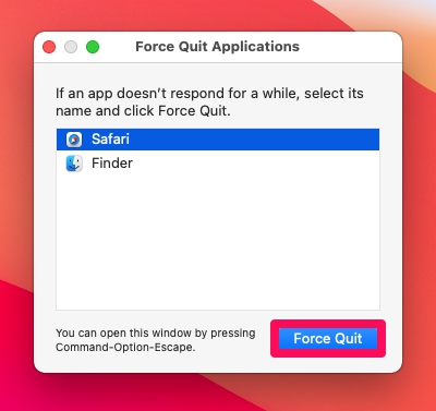 Dépannage des applications Mac gelées