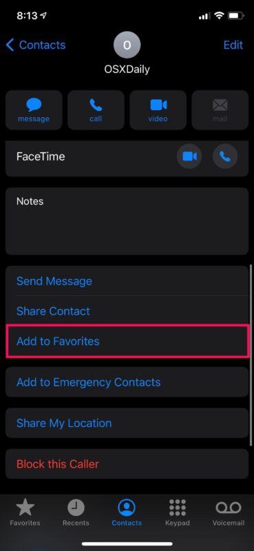 How to Add Contacts to Favorites on iPhone