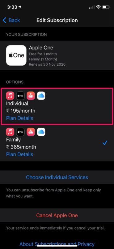 How to Change Apple One Subscription Plan
