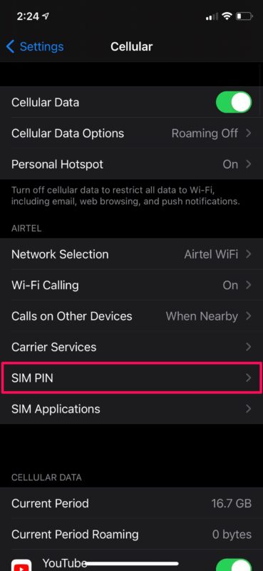 How to Lock SIM Card with PIN on iPhone