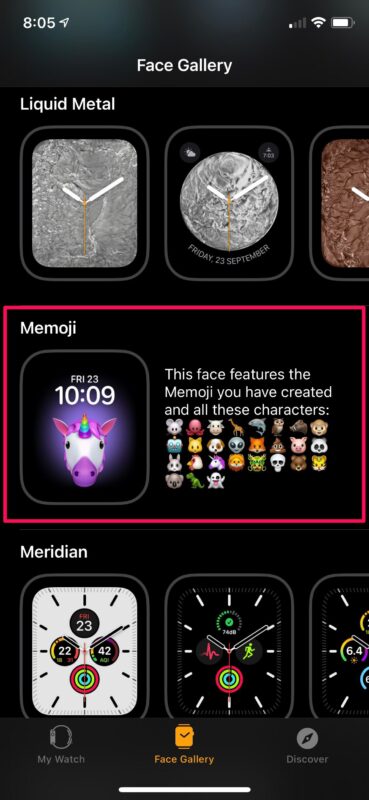 How to Set Memoji as Watch Face on Apple Watch
