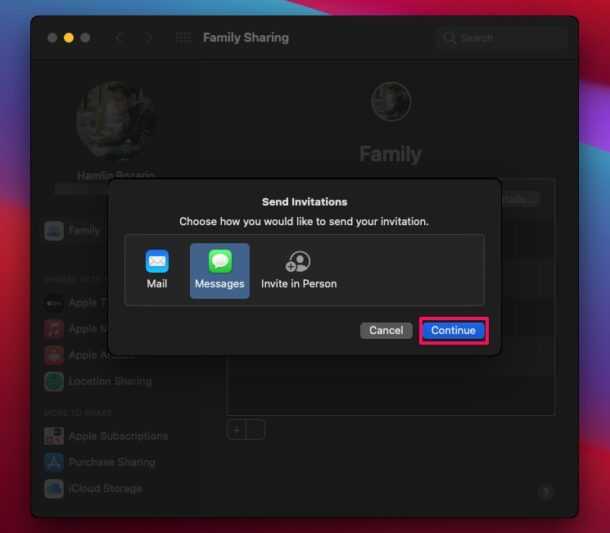 How to Add & Remove People to Family Group on Mac