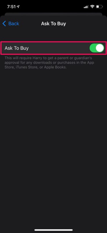 How to Enable or Disable Ask to Buy on iPhone