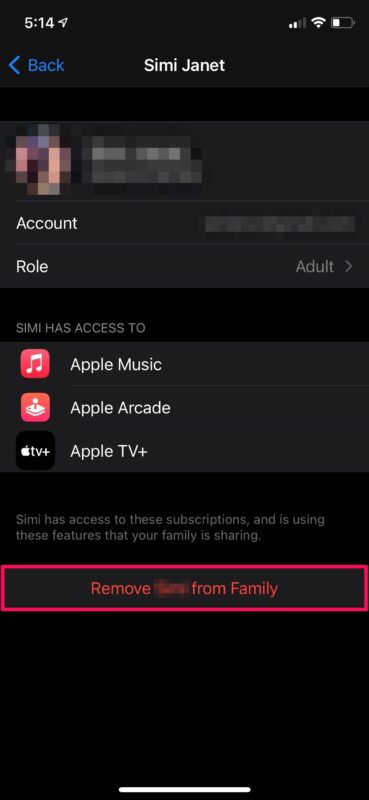 How to Remove A Member from Family Sharing on iPhone