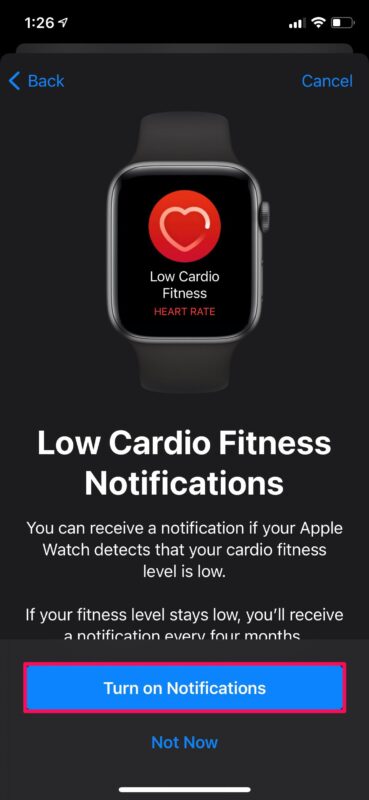 Как настроить уровни кардио-фитнеса на iPhone и Apple Watch