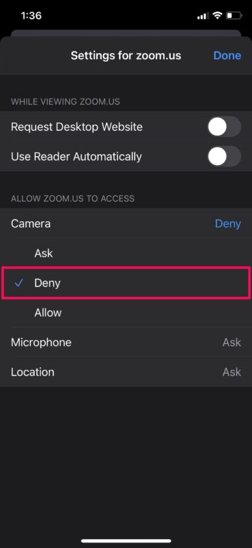 Как заблокировать доступ к микрофону и камере для веб-сайтов на iPhone и iPad