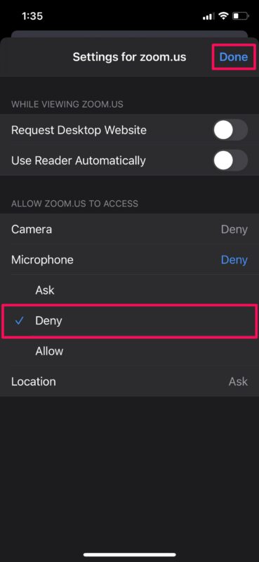 Как заблокировать доступ к микрофону и камере для веб-сайтов на iPhone и iPad