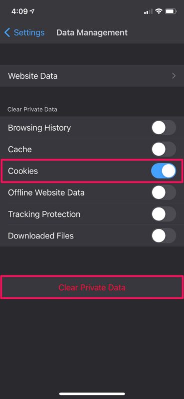 How to Clear Cookies on Firefox, Opera on iPhone & iPad