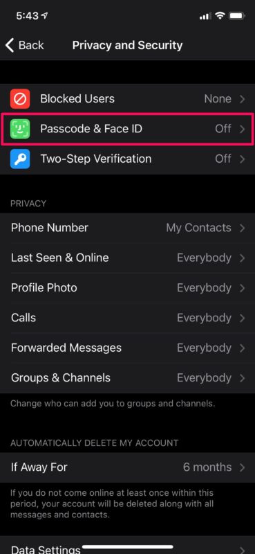 How to Lock Telegram Chats with Face ID on iPhone
