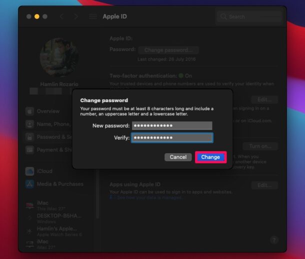How to Reset Apple ID Password on Mac
