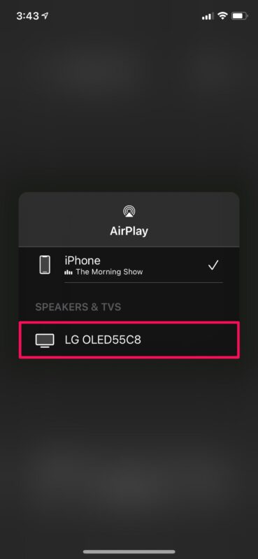 How to AirPlay Videos from iPhone to LG OLED TV
