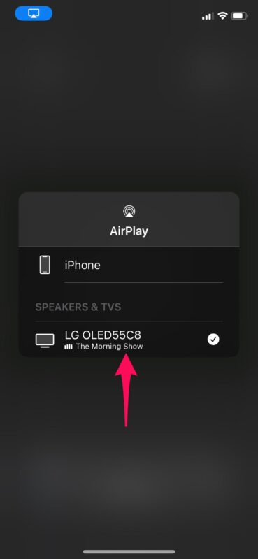 How to AirPlay Videos from iPhone to LG OLED TV
