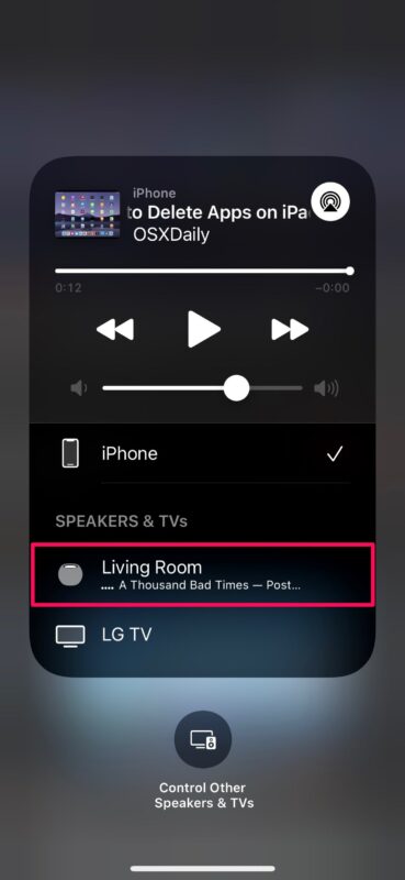 Cómo AirPlay YouTube Audio en HomePod
